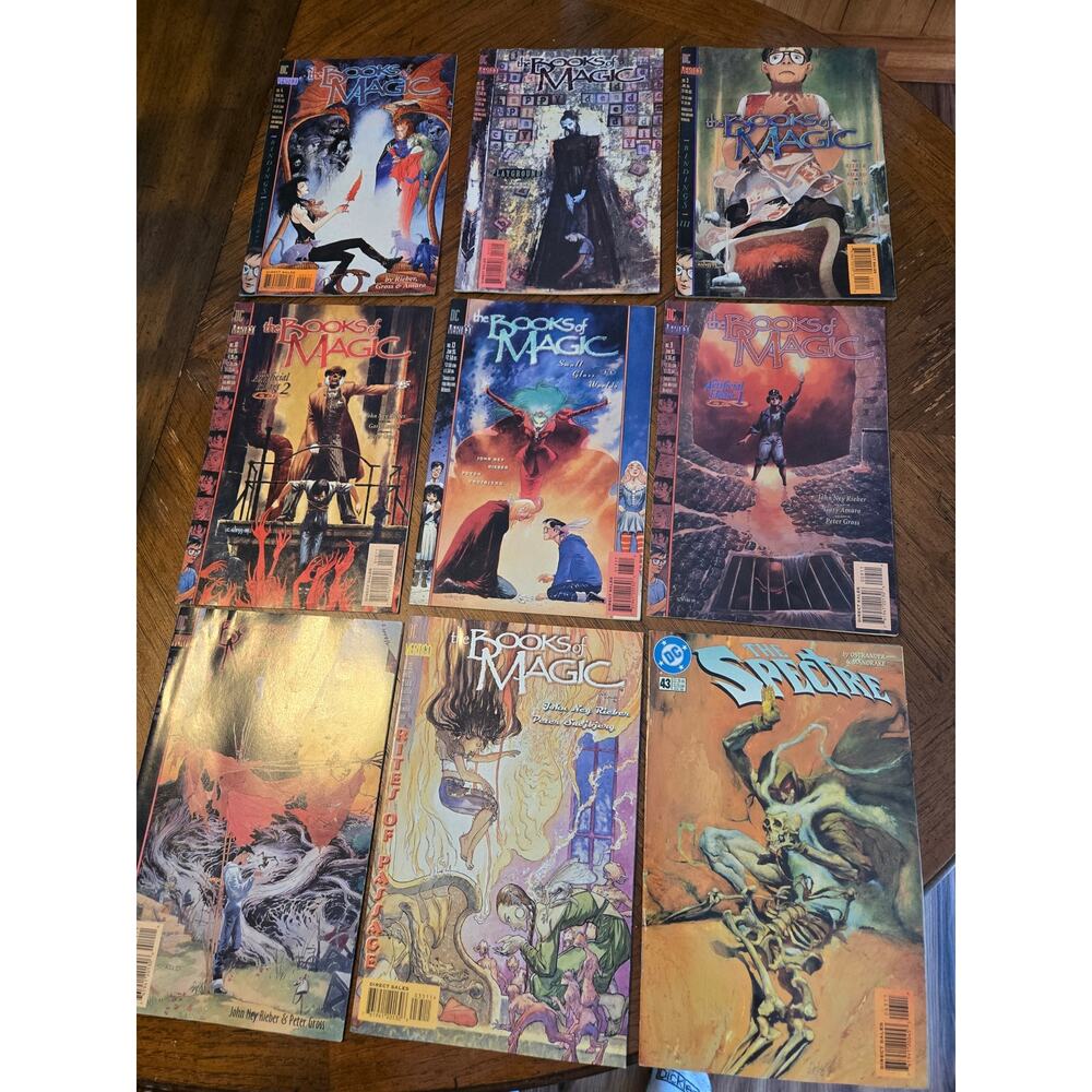 9 The Book of Magic DC Comics Vintage 1994 Comic Books Spells Monsters Demons